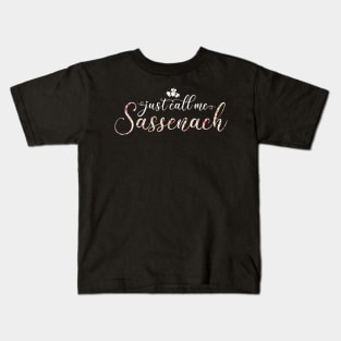 Just Call Me Sassenach Floral Design Kids T-Shirt